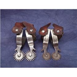 2 Pair of Crockett Spurs