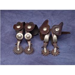 2 Pair of Crockett Spurs