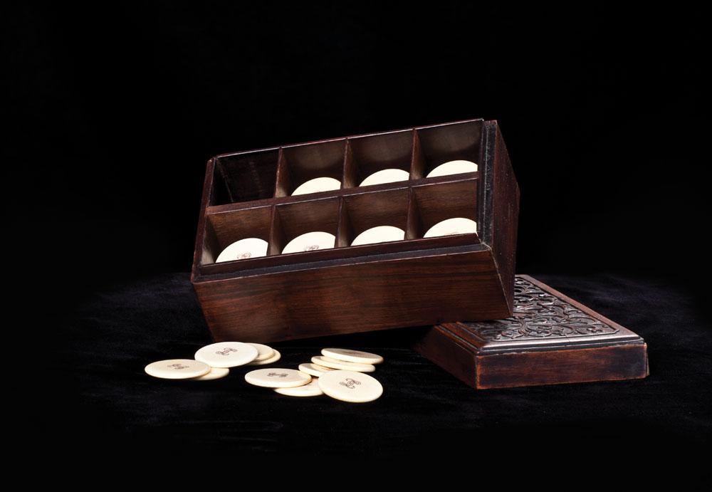 Set of Ivory Poker Chips