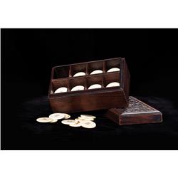 Set of Ivory Poker Chips