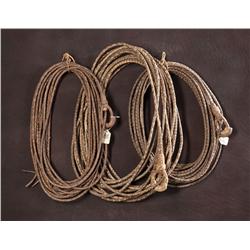3 Vintage Rawhide Reatas