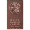 Image 1 : HALF POUND OF PURE COPPER .999 FINE BAR