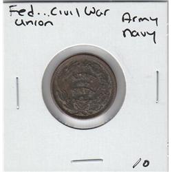 CIVIL WAR TOKEN ARMY NAVY
