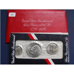 US SILVER BICENTENNIAL UNC SET
