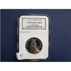 1989 CONGRESS HALF PCGS PF69 ULTRA CAMEO