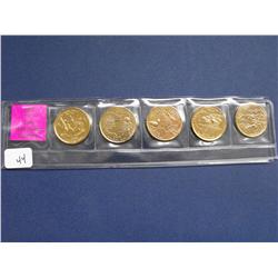 24K GOLD PLATED 2002 P QUARTER SET