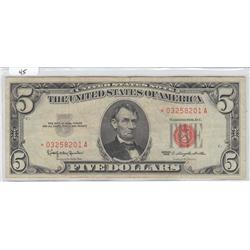 STAR $5 1963 RED SEAL *********