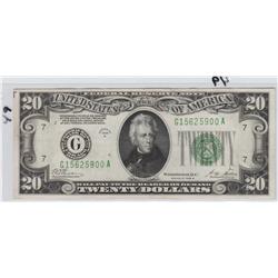 $20 REDEEMABLE IN GOLD NOTE 1928 B SHARP APPEAL