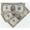Image 1 : GROUP OF 3 $5 SILVER CERTIFICATES 1934 D