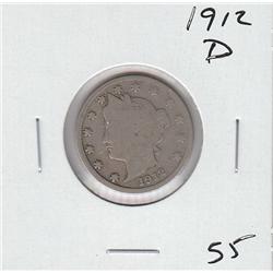 1912 D V LIBERTY NICKEL