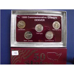 1999 QUARTER COMMEMORATIVE DENVER SET