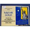 Image 1 : SOLID 14K GOLD LIBERTY COMMEMORATIVE