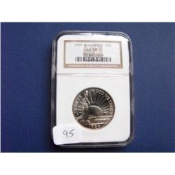 1986 D LIBERTY 50 C NGC 69