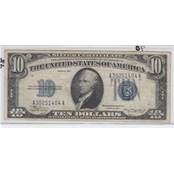 $10 1934 SILVER CERTIFICATE
