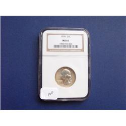 1939 QUARTER NGC 61