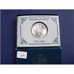 SILVER WASHINGTON COMMEMORATIVE HALF