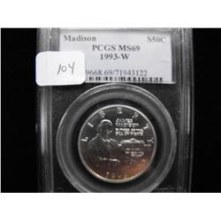 MADISON 1993 W MS 69 50 PCGS