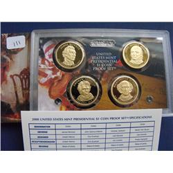 2008 US $1 PRESIDENTIAL PROOF SET