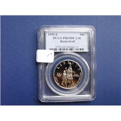 1995 S PCGS HALF BASKETBALL PROOF 69