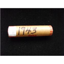 1943 ROLL OF STEEL CENTS WHEAT