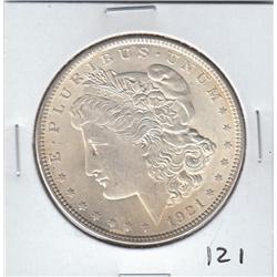$1 SILVER DOLLAR 1921 MORGAN (UNC)