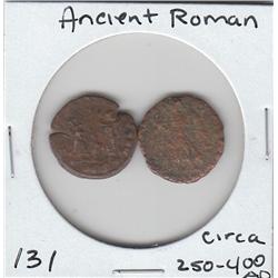 2 ANCIENT ROMAN COINS  OVER 1600 YEARS OLD