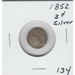 SILVER 3 CENT PIECE 1852
