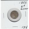 Image 1 : SILVER 3 CENT PIECE 1852