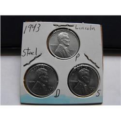 PD & S STEEL CENT GROUP 1943 (UNC)