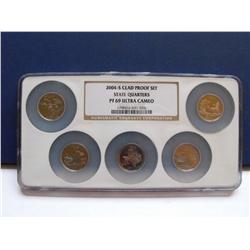NGC HUGE HOLDER 2004 CLAD PROOF SET PF69 ULTRA CAMEO