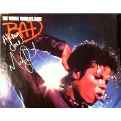 Michael Jackson Autographed Promo Page
