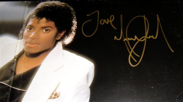 Michael Jackson Autographed Thriller Lp