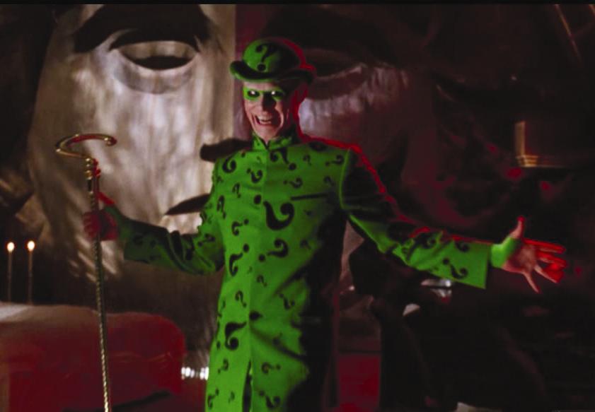 Riddler Batman '66 Cane Batman Forever (1995) Jim Carrey Riddler Cane