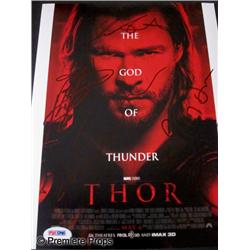 Thor (2011) Cast Autographed Mini-poster
