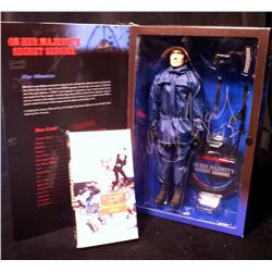 On Her Majesty's Secret Service (1969) George Lazenby Autographed Figure and Videotape