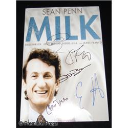 Milk (2008) Autographed Cast Mini-Poster
