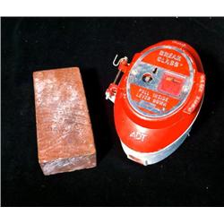 Earthquake (1974) Prop Brick and Fire Alarm