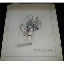 The Life of the Party (1937) Joe Penner Costume Sketch