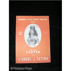 Wife, Husband and Friend (1939) Binnie Barnes Prop Opera Program