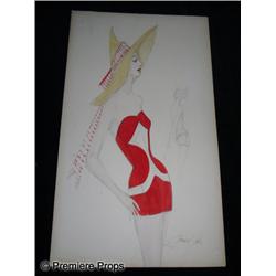 Lizzie (1957) Eleanor Parker Costume Sketch