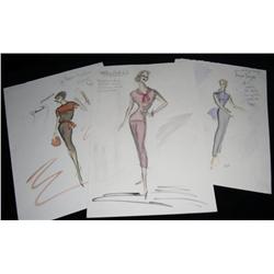 Love With The Proper Stranger (1963) Edith Head Costume Sketches for Natalie Wood and Others