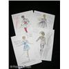 Image 1 : Edith Head Costumes Sketches from the 1950's