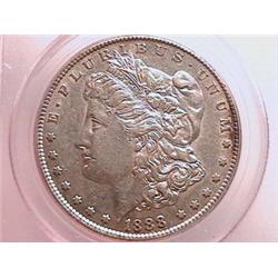 1888-S Morgan Dollar Ch AU53 PCGS ,Sharp & Brilliant