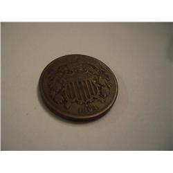 1864 2 Cent Shield Coin