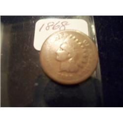 1868 Indian Head Penny