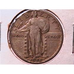 1928-D Standing Liberty Silver Quarter