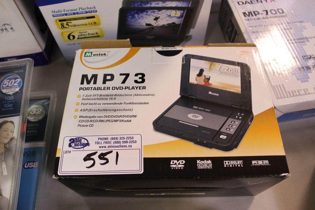 MUSTEK MP73 PORTABLE DVD PLAYER