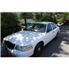 Image 1 : 2008 WHITE FORD CROWN VICTORIA POLICE SERIES 4DR