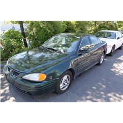 2001 GREEN PONTIAC GRAND AM SEDAN