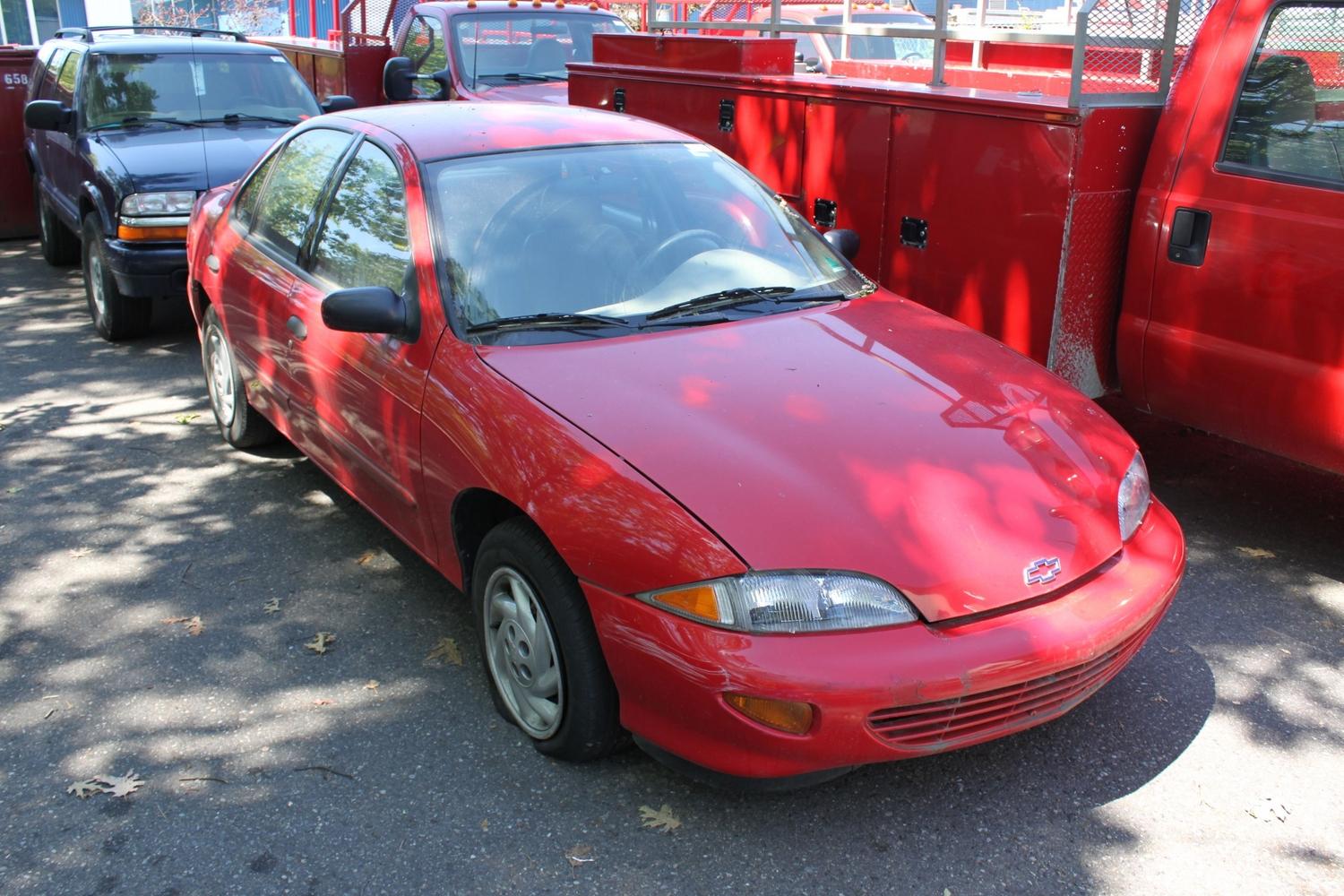 1998 RED CHEVROLET CAVALIER 4DR SEDAN